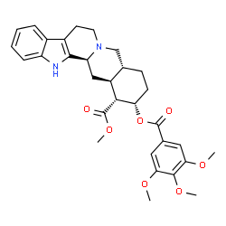 ChemSpider 2D Image | Methyl (16alpha,17alpha)-17-[(3,4,5-trimethoxybenzoyl)oxy]yohimban-16-carboxylate | C31H36N2O7