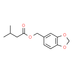 ChemSpider 2D Image | 1,3-Benzodioxol-5-ylmethyl 3-methylbutanoate | C13H16O4