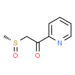 ChemSpider 2D Image | 2-[(R)-Methylsulfinyl]-1-(2-pyridinyl)ethanone | C8H9NO2S