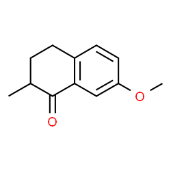 ChemSpider 2D Image | 7-Methoxy-2-methyl-3,4-dihydro-1(2H)-naphthalenone | C12H14O2
