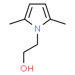 ChemSpider 2D Image | 2,5-Dimethyl-1H-pyrrole-1-ethanol | C8H13NO