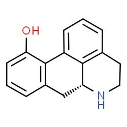 ChemSpider 2D Image | (6aR)-5,6,6a,7-Tetrahydro-4H-dibenzo[de,g]quinolin-11-ol | C16H15NO