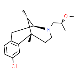 ChemSpider 2D Image | (1S,9S,13S)-10-[(2R)-2-Methoxypropyl]-1,13-dimethyl-10-azatricyclo[7.3.1.0~2,7~]trideca-2,4,6-trien-4-ol | C18H27NO2