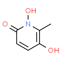 ChemSpider 2D Image | 1,5-Dihydroxy-6-methyl-2(1H)-pyridinone | C6H7NO3