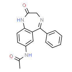 ChemSpider 2D Image | 7-acetamidonitrazepam | C17H15N3O2
