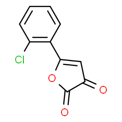 ChemSpider 2D Image | 5-(2-Chlorophenyl)-2,3-furandione | C10H5ClO3
