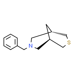 ChemSpider 2D Image | (1R,5S)-7-Benzyl-3-thia-7-azabicyclo[3.3.1]nonane | C14H19NS