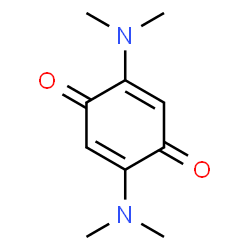 ChemSpider 2D Image | 2,5-Bis(dimethylamino)-1,4-benzoquinone | C10H14N2O2