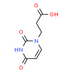 ChemSpider 2D Image | 3-(2,4-dioxo-3H-pyrimidin-1-yl)propanoic acid | C7H8N2O4