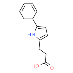 ChemSpider 2D Image | 5-PHENYL-2-PYRROLEPROPIONIC ACID | C13H13NO2
