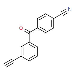 ChemSpider 2D Image | 4-(3-Ethynylbenzoyl)benzonitrile | C16H9NO
