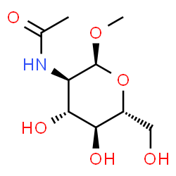 ChemSpider 2D Image | Methyl N-acetyl-alpha-D-glucosaminide | C9H17NO6