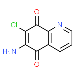 ChemSpider 2D Image | 5,8-Dioxo-6-amino-7-chloroquinoline | C9H5ClN2O2
