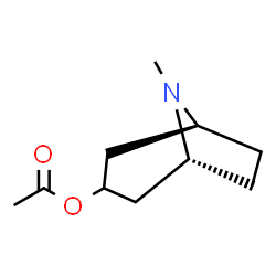 ChemSpider 2D Image | (1R,5S)-8-Methyl-8-azabicyclo[3.2.1]oct-3-yl acetate | C10H17NO2