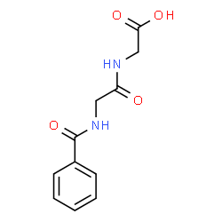 ChemSpider 2D Image | Benzoyl-glycyl-glycine | C11H12N2O4