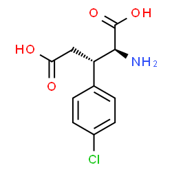 ChemSpider 2D Image | (3S)-3-(4-Chlorophenyl)-L-glutamic acid | C11H12ClNO4