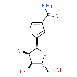 ChemSpider 2D Image | (2'S,3'R,4'S,5'R)-3',4'-Dihydroxy-5'-(hydroxymethyl)-2',3',4',5'-tetrahydro-2,2'-bithiophene-4-carboxamide | C10H13NO4S2