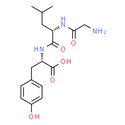 ChemSpider 2D Image | Gly-Leu-Tyr | C17H25N3O5