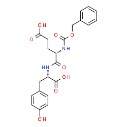 ChemSpider 2D Image | N-[(Benzyloxy)carbonyl]-L-alpha-glutamyl-L-tyrosine | C22H24N2O8