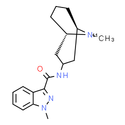 ChemSpider 2D Image | 1-Methyl-N-[(1R,5S)-9-(~11~C)methyl-9-azabicyclo[3.3.1]non-3-yl]-1H-indazole-3-carboxamide | C1711CH24N4O