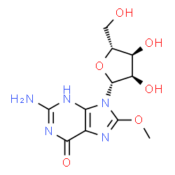 ChemSpider 2D Image | 8-Methoxyguanosine | C11H15N5O6