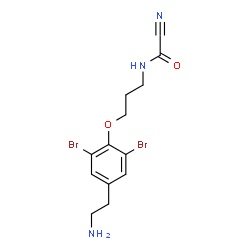 ChemSpider 2D Image | ceratinamine | C13H15Br2N3O2