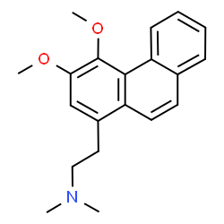 ChemSpider 2D Image | 3,4-Dimethoxy-N,N-dimethyl-1-Phenanthreneethanamine | C20H23NO2