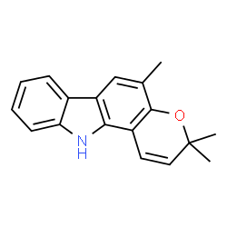 ChemSpider 2D Image | Girinimbine | C18H17NO