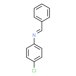 ChemSpider 2D Image | p-chlorobenzylidene-phenyl-amine | C13H10ClN