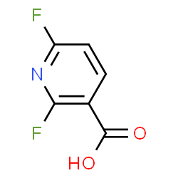 ChemSpider 2D Image | 2,6-Difluoronicotinic acid | C6H3F2NO2