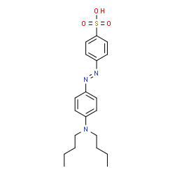 ChemSpider 2D Image | 4-[2-[4-(Dibutylamino)phenyl]diazenyl]benzenesulfonic acid | C20H27N3O3S