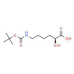 ChemSpider 2D Image | (2S)-6-{[(tert-butoxy)carbonyl]amino}-2-hydroxyhexanoic acid | C11H21NO5