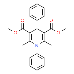 ChemSpider 2D Image | Dimethyl 2,6-dimethyl-1,4-diphenyl-1,4-dihydro-3,5-pyridinedicarboxylate | C23H23NO4