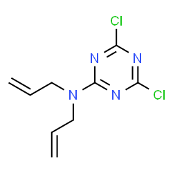 ChemSpider 2D Image | N,N-Diallyl-4,6-dichloro-1,3,5-triazin-2-amine | C9H10Cl2N4