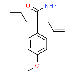 ChemSpider 2D Image | 2-Allyl-2-(4-methoxyphenyl)-4-pentenamide | C15H19NO2