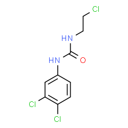 ChemSpider 2D Image | 1-(2-Chloroethyl)-3-(3,4-dichlorophenyl)urea | C9H9Cl3N2O