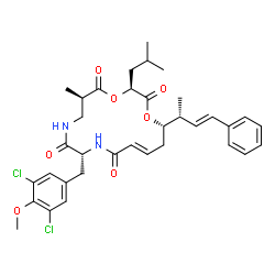 ChemSpider 2D Image | cryptophycin 175 | C35H42Cl2N2O7