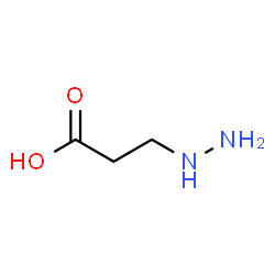 ChemSpider 2D Image | 3-Hydrazinopropanoic acid | C3H8N2O2