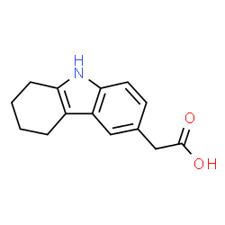 ChemSpider 2D Image | 5,6,7,8-tetrahydrocarbazole-3-acetic acid | C14H15NO2