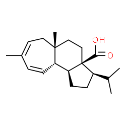 ChemSpider 2D Image | (3R,3aS,5aS,10aS,10bS)-3-Isopropyl-5a,8-dimethyl-2,3,4,5,5a,6,10a,10b-octahydrocyclohepta[e]indene-3a(1H)-carboxylic acid | C20H30O2