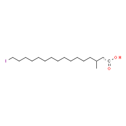 ChemSpider 2D Image | 16-Iodo-3-methyl(1-~14~C)hexadecanoic acid | C1614CH33IO2