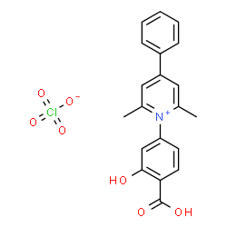 ChemSpider 2D Image | 1-(4-Carboxy-3-hydroxyphenyl)-2,6-dimethyl-4-phenylpyridinium perchlorate | C20H18ClNO7