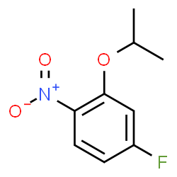 ChemSpider 2D Image | 4-Fluoro-2-isopropoxy-1-nitrobenzene | C9H10FNO3