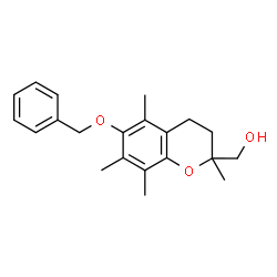 ChemSpider 2D Image | (6-(Benzyloxy)-2,5,7,8-tetramethylchroman-2-yl)methanol | C21H26O3