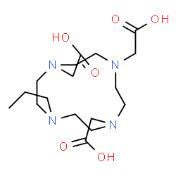 ChemSpider 2D Image | 2,2',2''-(10-Propyl-1,4,7,10-tetraazacyclododecane-1,4,7-triyl)triacetic acid | C17H32N4O6