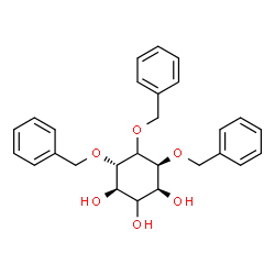 ChemSpider 2D Image | (1R,3S,4S,6S)-4,5,6-Tris(benzyloxy)-1,2,3-cyclohexanetriol | C27H30O6