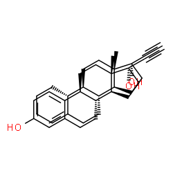 ChemSpider 2D Image | 19-Norpregn-4-en-20-yn-17-ol - 19-norpregna-1(10),2,4-trien-20-yne-3,17-diol (1:1) | C40H52O3