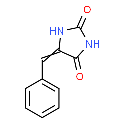 ChemSpider 2D Image | 5-Benzylidene-2,4-imidazolidinedione | C10H8N2O2