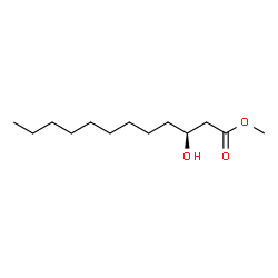 ChemSpider 2D Image | Methyl (3S)-3-hydroxydodecanoate | C13H26O3