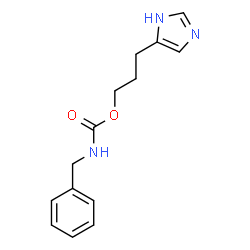 ChemSpider 2D Image | 3-(1H-Imidazol-5-yl)propyl benzylcarbamate | C14H17N3O2